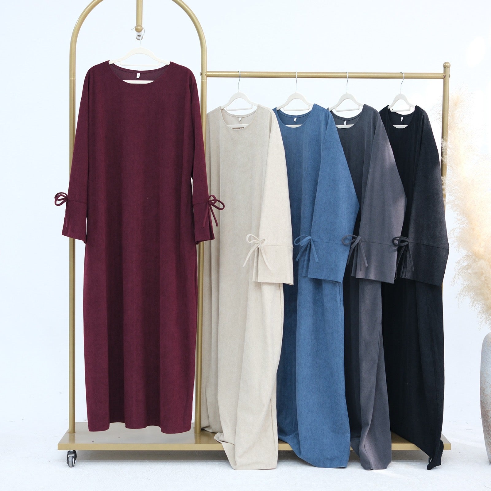 Corduroy Closed Abaya