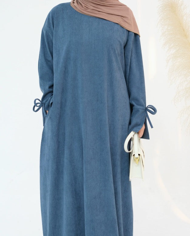 Corduroy Closed Abaya